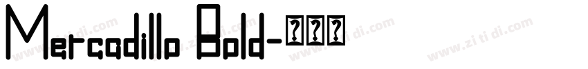Mercadillo Bold字体转换